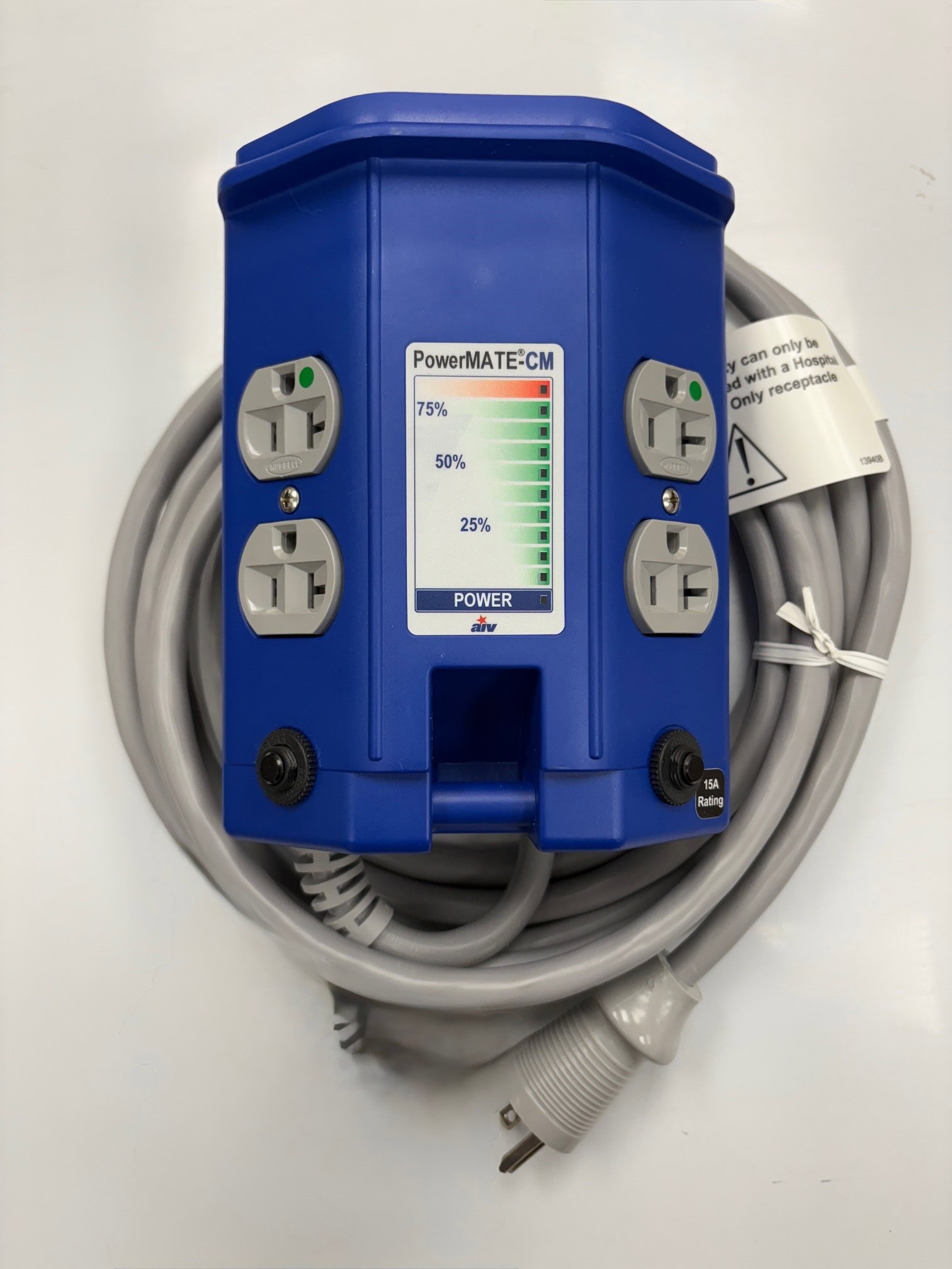 IV Pole Power Strip 20 Amp 4 Outlets With Indicator 1 Iv Pole Power Strip -4 Outlet- 20Amp