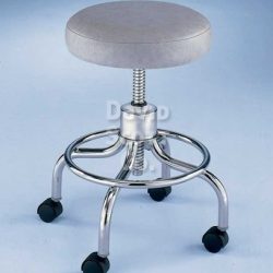 ST411 4-Leg Round Foot Ring Adjustable Exam Stool w / Aluminum Base